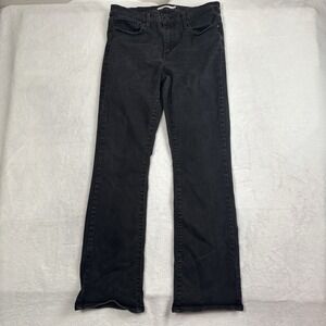 Levi's Slimming Boot Black Denim Jeans Women's Wasit 31" x 31" Inseam